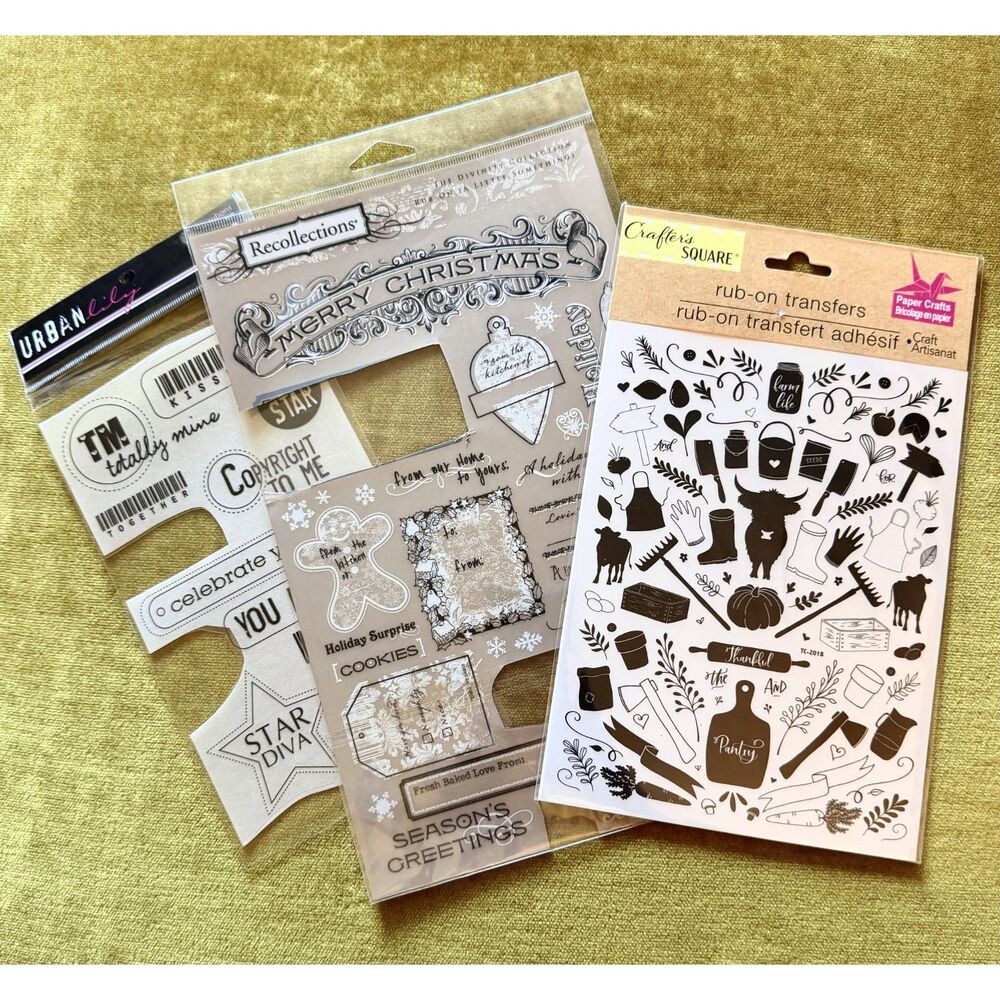 Lot of Craft Rub Ons